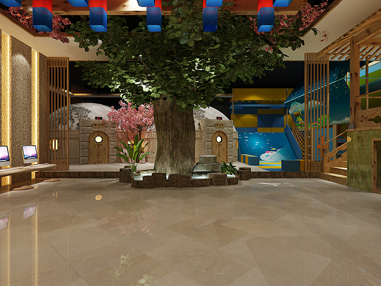 万金湖洗浴--火龙浴设计效果图